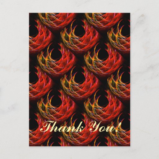 Mooie moderne boho elegante abstracte kunstpatroon briefkaart (Voorkant)
