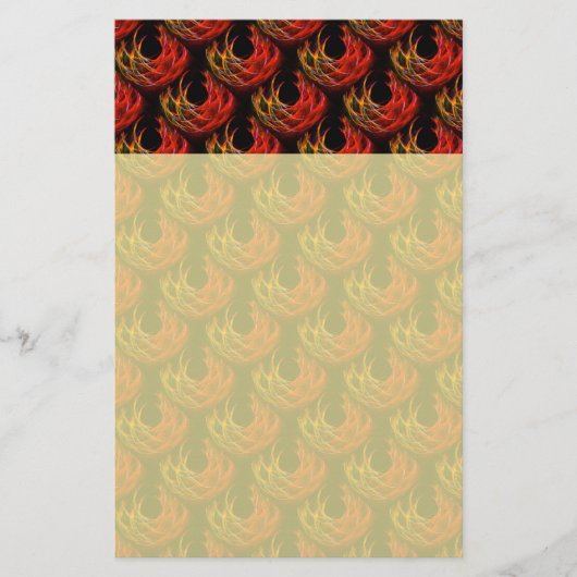 Mooie moderne boho elegante abstracte kunstpatroon briefpapier (Voorkant)