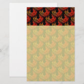 Mooie moderne boho elegante abstracte kunstpatroon briefpapier (Voorkant / Achterkant)