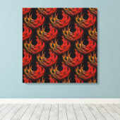 Mooie moderne boho elegante abstracte kunstpatroon canvas afdruk (Insitu (Houten vloer))