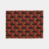 Mooie moderne boho elegante abstracte kunstpatroon fleece deken (Voorkant (Horizontaal))