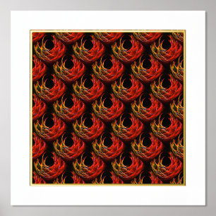 Mooie moderne boho elegante abstracte kunstpatroon folie afdrukken