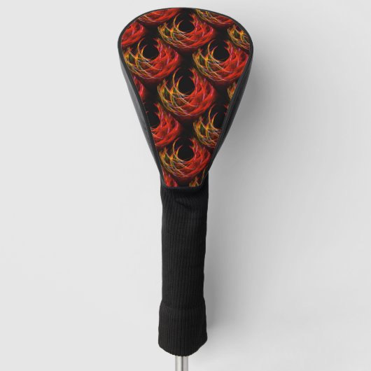 Mooie moderne boho elegante abstracte kunstpatroon golfheadcover (Voorkant)