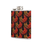 Mooie Moderne Boho Elegante Abstracte Kunstpatroon Heupfles (Links)