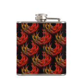 Mooie Moderne Boho Elegante Abstracte Kunstpatroon Heupfles (Achterkant)