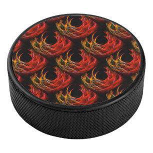 Mooie moderne boho elegante abstracte kunstpatroon hockey puck