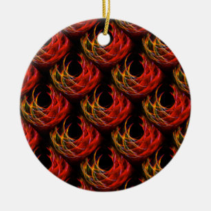 Mooie moderne boho elegante abstracte kunstpatroon keramisch ornament