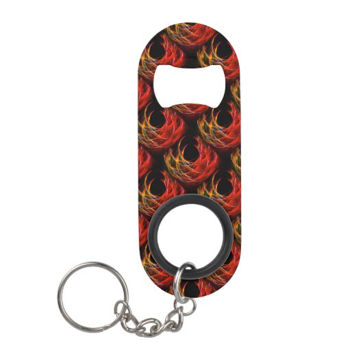 Mooie moderne boho elegante abstracte kunstpatroon mini flessenopener (Voorkant)