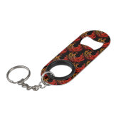 Mooie moderne boho elegante abstracte kunstpatroon mini flessenopener (Voorkant Gekanteld)
