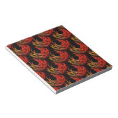 Mooie moderne boho elegante abstracte kunstpatroon notitieblok (Schuin)