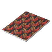 Mooie moderne boho elegante abstracte kunstpatroon notitieblok (Linkerzijde)