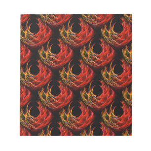 Mooie moderne boho elegante abstracte kunstpatroon notitieblok