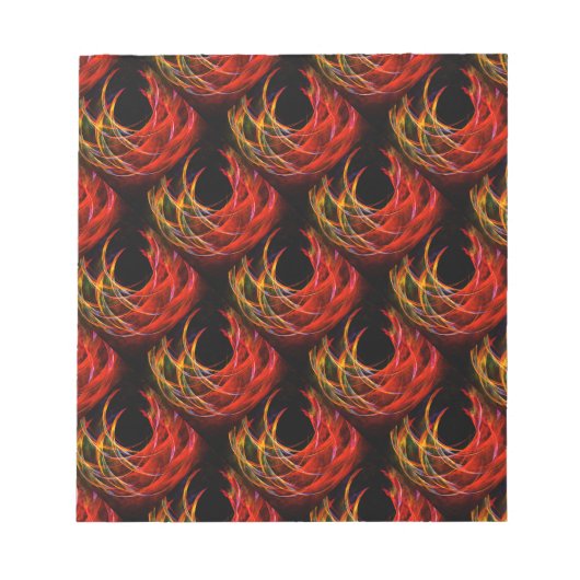Mooie moderne boho elegante abstracte kunstpatroon notitieblok (Voorkant)