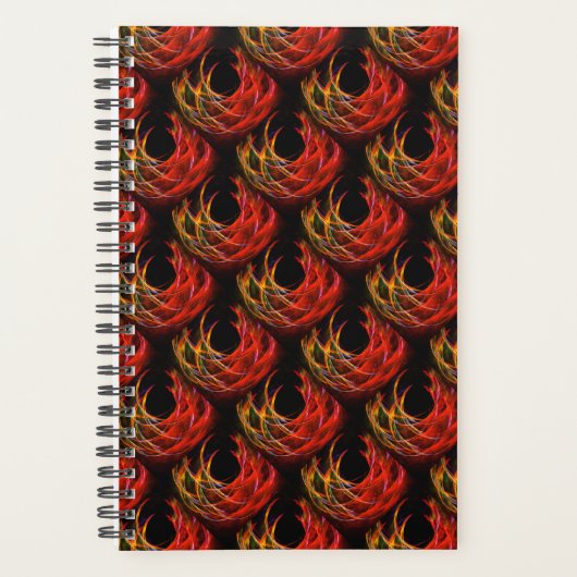 Mooie moderne boho elegante abstracte kunstpatroon planner (Voorkant)