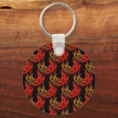 Mooie moderne boho elegante abstracte kunstpatroon sleutelhanger (Voorkant)