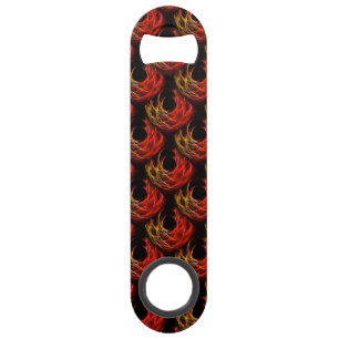 Mooie moderne boho elegante abstracte kunstpatroon speed flessenopener