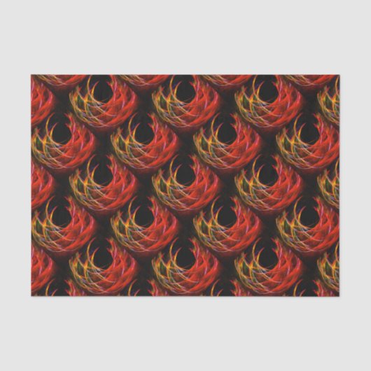 Mooie Moderne Boho Elegante Abstracte Kunstpatroon Tissuepapier (Voorkant)