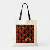 Mooie moderne boho elegante abstracte kunstpatroon tote bag (Achterkant)