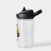 Mooie moderne bouwtruck gepersonaliseerd waterfles (Links)