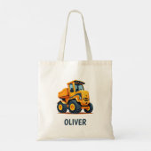 Mooie moderne bouwtruck Persoonlijk Tote Bag (Achterkant)