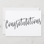 Mooie moderne chic "Gefeliciteerd" Kaart (Voorkant)