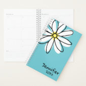 Mooie moderne Doodle Daisy Trendy Aangepast Planner (Display)