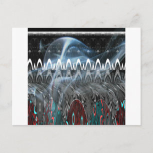 Mooie moderne edgy Print vector Briefkaart