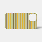 Mooie moderne gele strepen iPhone hoesje (Achterkant horizontaal)