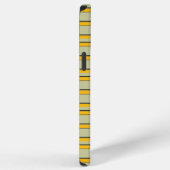 Mooie moderne gele strepen iPhone hoesje (Rechterkant)