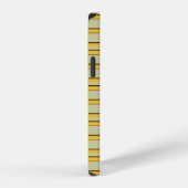 Mooie moderne gele strepen iPhone hoesje (Rechterkant)