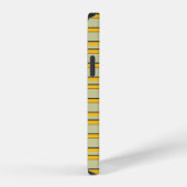 Mooie moderne gele strepen iPhone hoesje (Rechterkant)