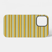 Mooie moderne gele strepen iPhone hoesje (Achterkant horizontaal)