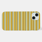Mooie moderne gele strepen iPhone hoesje (Achterkant horizontaal)