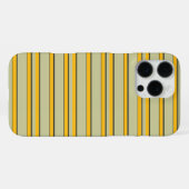 Mooie moderne gele strepen iPhone hoesje (Achterkant horizontaal)