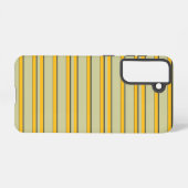 Mooie moderne gele strepen samsung galaxy hoesje (Achterkant horizontaal)