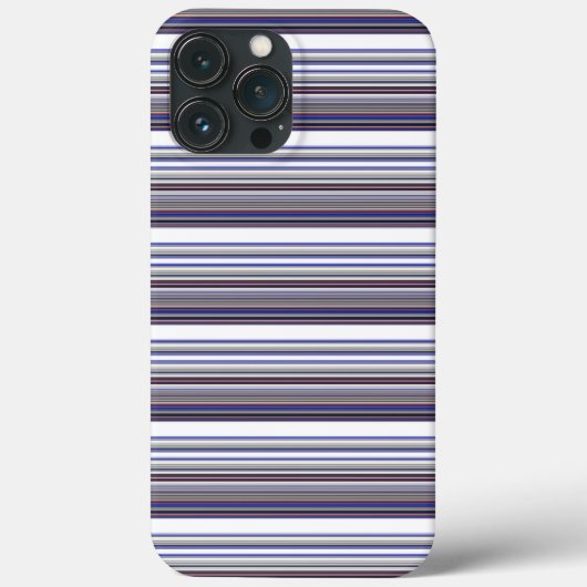 Mooie moderne grijsblauwe strepen Case-Mate iPhone case (Achterkant)
