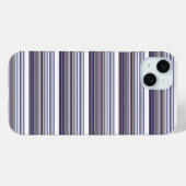 Mooie moderne grijsblauwe strepen Case-Mate iPhone case (Achterkant (horizontaal))
