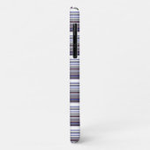 Mooie moderne grijsblauwe strepen Case-Mate iPhone case (Achterkant/links)