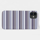 Mooie moderne grijsblauwe strepen Case-Mate iPhone case (Achterkant (horizontaal))