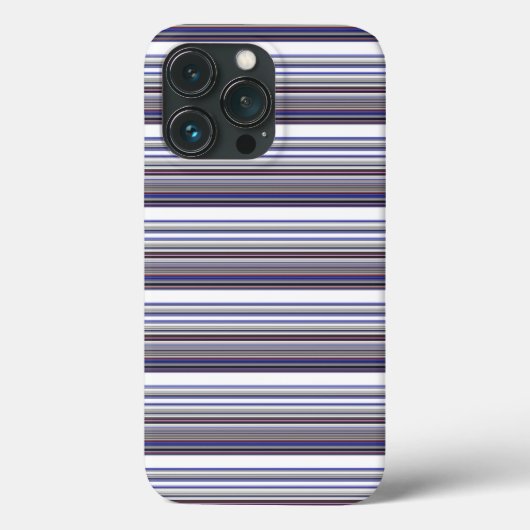 Mooie moderne grijsblauwe strepen Case-Mate iPhone case (Achterkant)
