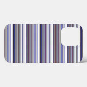 Mooie moderne grijsblauwe strepen Case-Mate iPhone case (Achterkant (horizontaal))