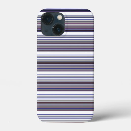 Mooie moderne grijsblauwe strepen Case-Mate iPhone case (Achterkant)