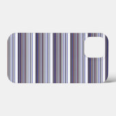 Mooie moderne grijsblauwe strepen Case-Mate iPhone case (Achterkant (horizontaal))