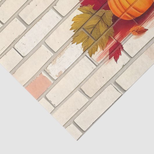 Mooie moderne Happy Thanksgiving Herfst Tissuepapier (Detail)