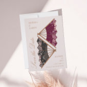 Mooie Moderne Japanse Bruiloft Save The Date Kaart