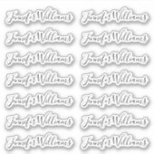 Mooie + moderne kalligrafie script naam sticker (Voorkant)