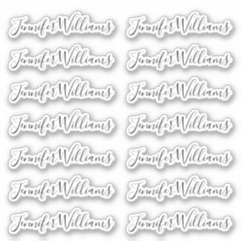 Mooie + moderne kalligrafie script naam sticker