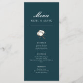 Mooie Moderne Katoen Groene Elegante Menu (Voorkant)
