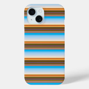Mooie moderne kleurrijke strepen iPhone 15 case