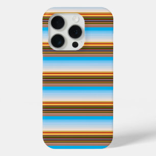 Mooie moderne kleurrijke strepen iPhone 15 pro case